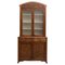 Antique Spanish Pinewood and Glass Wardrobe, 1900s 1