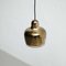 Lampe à Suspension Cloche Dorée par Alvar Aalto, 1950s 5