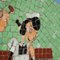 Popeye y Olivia, años 70, mosaico, tela y acero, Imagen 15