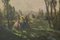 Dame classiche in un paesaggio, XX secolo, Olio su tela, con cornice, Immagine 3