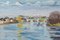 Kew Bridge Towards the Strand Chiswick, 2016, Oil on Board, Framed 4