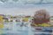 Kew Bridge Towards the Strand Chiswick, 2016, Oil on Board, Framed 5