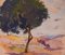 Post Impressionist Landscape Paintings, 1940s, Oil on Board, Framed, Set of 2 1