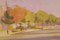 Postimpressionistische Landschaftsbilder, 1940er, Öl auf Karton, Gerahmt, 2er Set 15