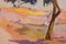 Postimpressionistische Landschaftsbilder, 1940er, Öl auf Karton, Gerahmt, 2er Set 6