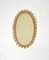 Mid-Century Rattan and Bamboo Wall Mirror, Italy, 1960s, Image 11