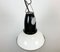 Small Vintage Soviet Industrial Pendant Light in White Enamel, 1960s 6