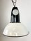 Petite Lampe à Suspension Industrielle Vintage en Émail Blanc, 1960s 2