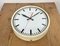 Vintage Beige School Wall Clock from Van Doorn, 1960s, Image 8