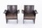Vintage Armchairs in Leather by Tito Agnoli for Matteo Grassi, 1970, Set of 2 3