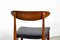 Teak and Leatherette Dining Chairs, 1960s, Set of 4, Image 2