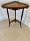 Antique Victorian Amboyna and Ebonised Corner Table 5