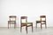Mid-Century Teak and Velvet Dining Chairs, 1960s, Set of 4 5