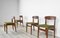 Mid-Century Teak and Velvet Dining Chairs, 1960s, Set of 4 3