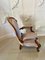 Antique Victorian Carved Walnut Armchair 2