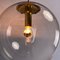 German Bubble Pendant Lamp in Smoke Glass from Glashütte Limburg, 1970s 3