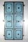 Antique Oversized Blue Iron Double Doors, 1880s 1