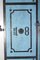 Antike übergroße blaue Doppeltüren aus Eisen, 1880er 22