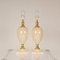 Mid-Century Hollywood Regency Gold Brass & Beige Table Lamps, 1970s, Set of 2 9