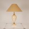 Mid-Century Hollywood Regency Gold Brass & Beige Table Lamps, 1970s, Set of 2, Image 12