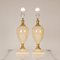 Lampade da tavolo Hollywood Regency Mid-Century in ottone dorato e beige, anni '70, set di 2, Immagine 10