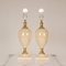 Mid-Century Hollywood Regency Gold Brass & Beige Table Lamps, 1970s, Set of 2 10
