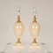 Mid-Century Hollywood Regency Gold Brass & Beige Table Lamps, 1970s, Set of 2 2