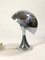 Space Age Mushroom Tischlampe aus Chrom, 1960er 2