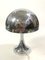Space Age Mushroom Tischlampe aus Chrom, 1960er 1