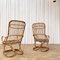 Bamboo Armchairs attributed to Tito Agnoli, 1960, Set of 2 2