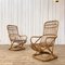 Bamboo Armchairs attributed to Tito Agnoli, 1960, Set of 2 1