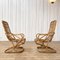 Bamboo Armchairs attributed to Tito Agnoli, 1960, Set of 2 3