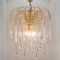 Large Murano Glass Teardrop Waterfall Chandelier, Italy, 1970s 5