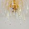 Large Murano Glass Teardrop Waterfall Chandelier, Italy, 1970s, Image 4