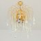 Large Murano Glass Teardrop Waterfall Chandelier, Italy, 1970s, Image 3