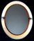 Vintage Oval Wall Mirror in White Plastic, Chrome & Metal, 1970s 9