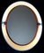 Vintage Oval Wall Mirror in White Plastic, Chrome & Metal, 1970s, Image 9