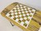 Mid-Century Chess Games Table in Marble and Brass, Image 10