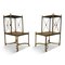 Etagere Side Tables in Brass and Maple, Set of 2 12