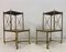 Etagere Beistelltische aus Messing & Ahorn, 2er Set 10