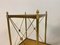 Etagere Beistelltische aus Messing & Ahorn, 2er Set 7