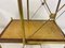 Etagere Side Tables in Brass and Maple, Set of 2, Image 6