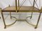 Etagere Side Tables in Brass and Maple, Set of 2 8