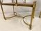 Etagere Side Tables in Brass and Maple, Set of 2 2