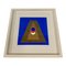 Italo Valenti, Pyramiden in Blau, 1973, Collage und Gouache 1
