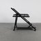 Black Laquered Ash Bar Trolley with Removable Tray, 1970s, Image 8