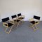 Ash and Fabric Chairs, 1970s, Set of 4, Image 3