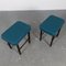 Beech and Fabric Wood Stools, Set of 2 12