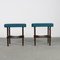 Buchenholz und Stoff Hocker, 2er Set 13