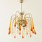 Murano Glass Teardrop Waterfall Chandelier, Italy, 1970s 5